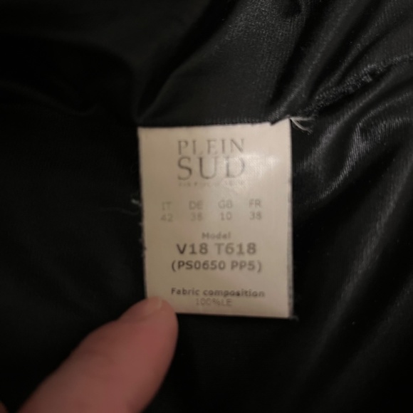 Plein sud phyton leather jacket - Picture 3 of 4